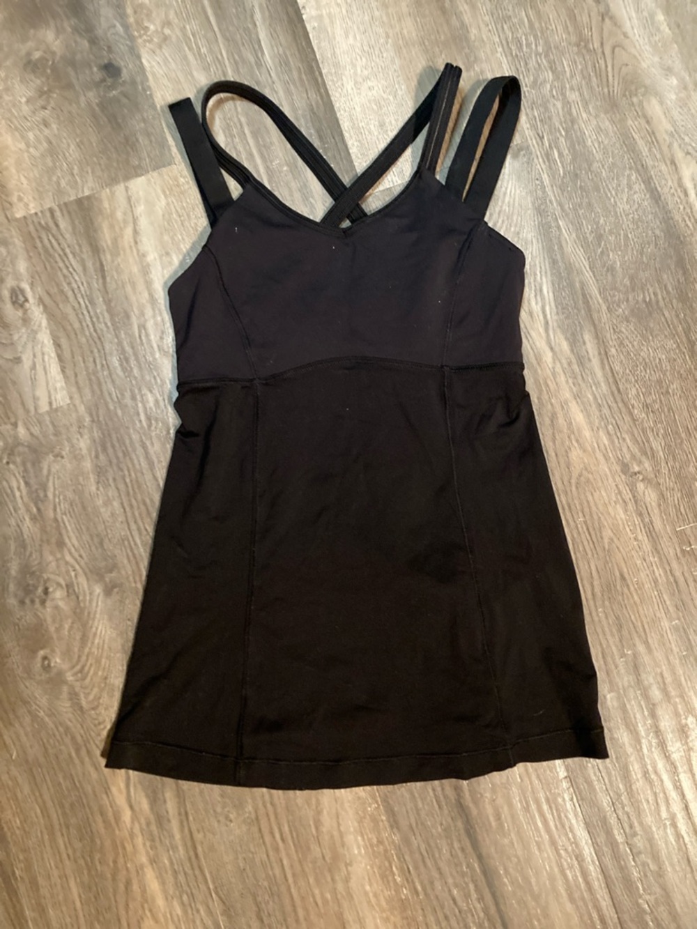 Lululemon Black Strappy Athletic Tank Top